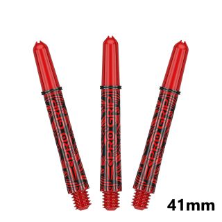 Target Pro Grip Ink Red In-Between Dart Shafts  - 41mm
