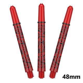Target Pro Grip Ink Red Medium Dart Shafts  - 48mm