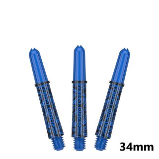 Target Pro Grip Ink Blue Short Dart Shafts  - 34mm