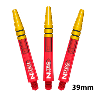 Red Dragon Nitro Ionic Dart Shafts - Red/Gold Top - In-Between - 39mm