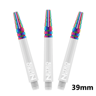 Red Dragon Nitro Ionic Dart Shafts - White - In-Between - 39mm