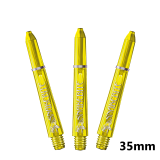 Red Dragon Snakebite Polycarbonate Dart Shafts - Yellow - Short - 35mm