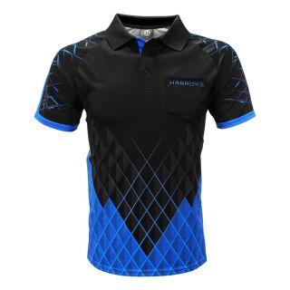 Harrows Paragon Black and Blue Dart Shirt - Medium