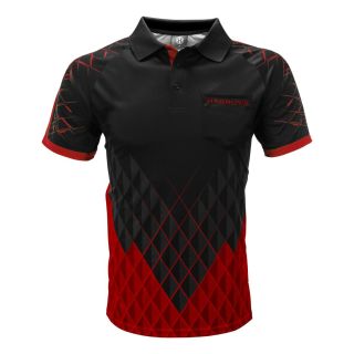 Harrows Paragon Black and Red Dart Shirt - Medium