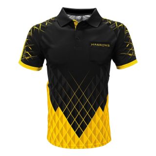 Harrows Paragon Black and Yellow Dart Shirt - XL